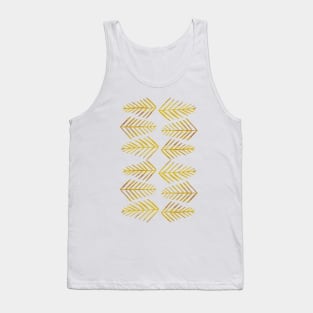 Watercolor pine trees - ochre Tank Top